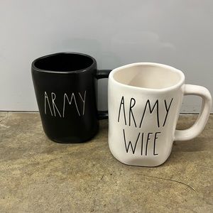 Rae Dunn army mugs